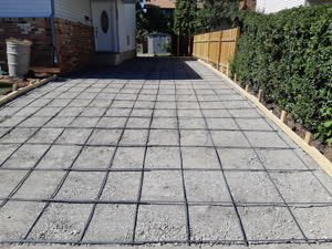 Concrete Driveway Rebar Preparation Calgary